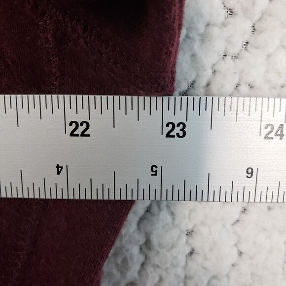 FOX Racing Sweatshirt Mens XL Slim Fit Maroon Pullover Moto Skater Casual 46x29 - Picture 3 of 11